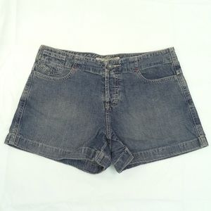 Sz 4 AE SUPPLY CO. American Eagle Outfitters Y2K vintage Button Down jean shorts